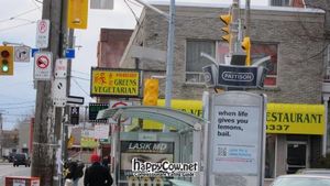 Front at Greens Vegetarian Restaurant in Toronto