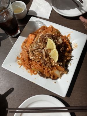 Pad Thai  at Greens Vegetarian Restaurant in Toronto