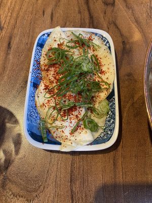 Super yummy dumpling side served with the cold noodles!  at Little Gangster - 리틀갱스터 in Seoul