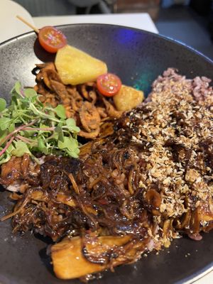 Crispy mushroom bowl  at Little Gangster - 리틀갱스터 in Seoul