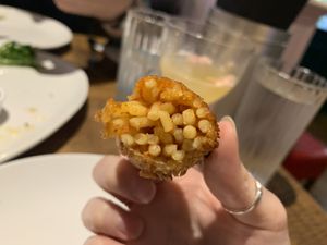 Fritti spaghetti pomodoro  at Eve's in Winsford
