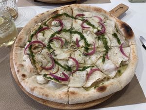 My favourite “La Palma” with sweet potatoe slices   at Isla Pizza in Tenerife