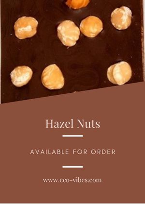 The ever popular crunchy nutty bar. Filled with roasted hazel nuts. at Eco Vibes  in Koh Phangan