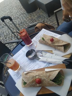 Vegan Wraps at New York Coffees in Bucharest