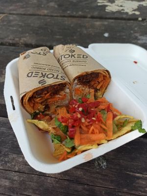 Banging burrito, 6 quid. at Stoked Food - Street Food & Event Catering Services in Bristol