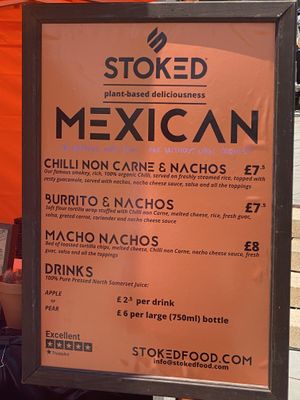 Menu  at Stoked Food - Street Food & Event Catering Services in Bristol