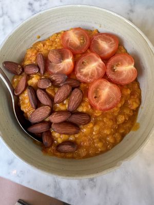 Red daal (vegan option)  at GRØD - Birkegade in Copenhagen