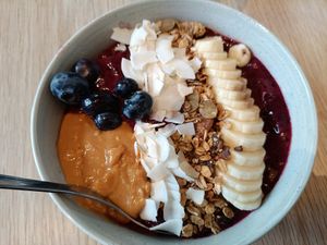 Acai bowl, vegan at GRØD - Birkegade in Copenhagen