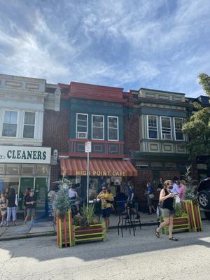 Busy storefront!  at High Point Cafe in Philadelphia