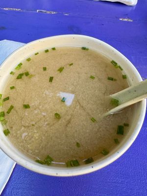 miso soup at Myst in Jim Thorpe
