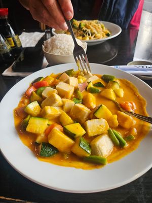 Red Curry w Tofu at Myst in Jim Thorpe