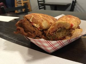 'chicken' parm at Blackbird Pizzeria - 6th St in Philadelphia