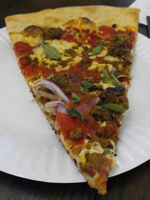 Pizza slice at Blackbird Pizzeria - 6th St in Philadelphia