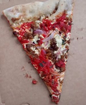 Pizza slice at Blackbird Pizzeria - 6th St in Philadelphia