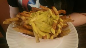 cheese fries at Blackbird Pizzeria - 6th St in Philadelphia