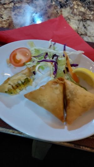 Veg samosa at The Magna Tandoori in Berwick-upon-tweed