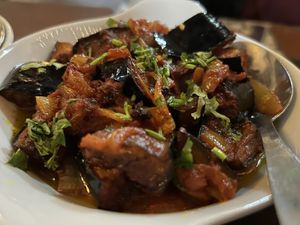 Brinjal Bhaji - delicious   at The Magna Tandoori in Berwick-upon-tweed