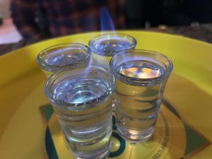 Flaming Sambuca  at The Magna Tandoori in Berwick-upon-tweed