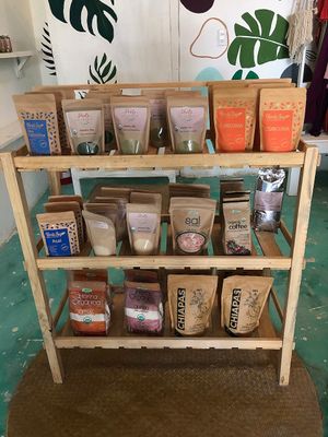 Organic products at Com Amor in Holbox