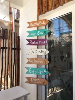 True words at Com Amor in Holbox