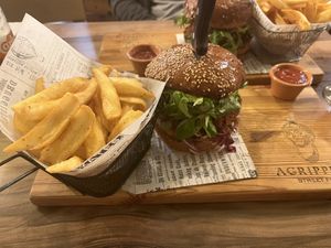 Messalina vegan burger  at Agrippina Street Food in Pula