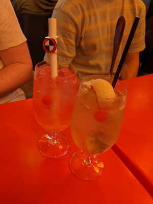 Melon sodas at Heddon Yokocho in London