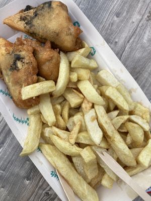 Generous portion   at Copperfish in The Mumbles