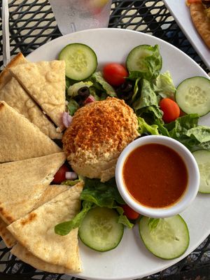 My big fat Greek salad at Sweet Peppers Deli in Muscle Shoals