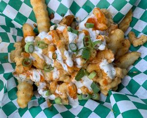 Mac Attack Fries  at Bangin' Vegan Eats in Charleston