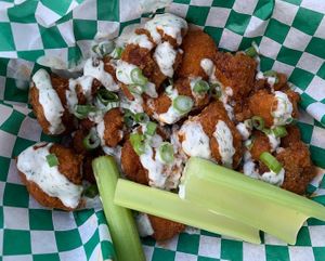 Buffalo Bangers  at Bangin' Vegan Eats in Charleston