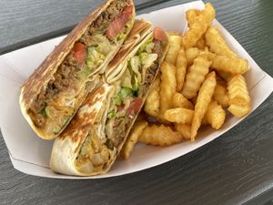 The Buffett Special 2.25.23 - Cheeseburger Crunchwrap ✨  at Bangin' Vegan Eats in Charleston