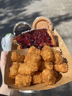 Monte-licious on brunch menu   at Bangin' Vegan Eats in Charleston