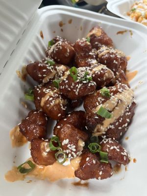 Hunny garlic bangers   at Bangin' Vegan Eats in Charleston
