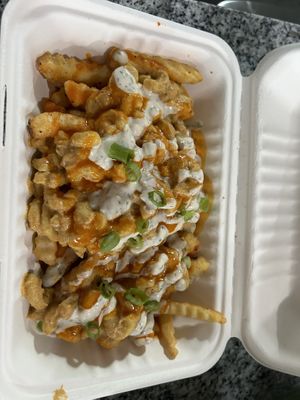Mac attack fries  at Bangin' Vegan Eats in Charleston
