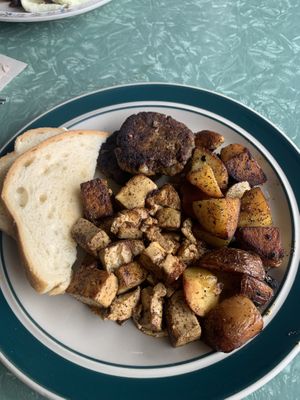  Tofu combo with vegan margarine!  at Interzone in Corvallis