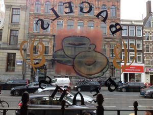 Window Seat View - Nice at Bagels & Beans - Raadhuisstraat in Amsterdam