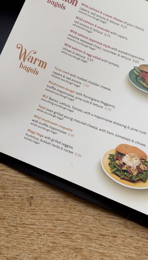 menu at Bagels & Beans - Raadhuisstraat in Amsterdam