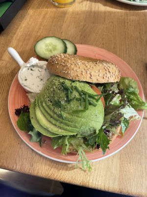 Vegan avocado bagel😍  at Bagels & Beans - Raadhuisstraat in Amsterdam