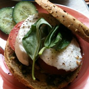Mozzarella & Tomato at Bagels & Beans - Raadhuisstraat in Amsterdam