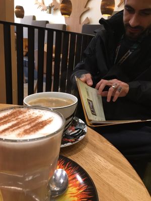 Chai latte with soy milk  at Bagels & Beans - Raadhuisstraat in Amsterdam