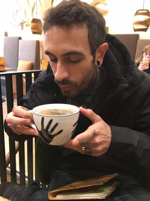 Large Coffee at Bagels & Beans - Raadhuisstraat in Amsterdam