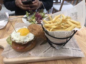 Impossible Burger with teriyaki sauce at Sofia 素菲亞 in Kowloon