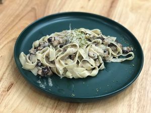 Black Truffle & Mushroom Fettuccine at Sofia 素菲亞 in Kowloon