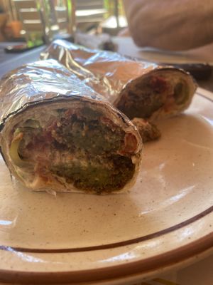 Falafel sandwich  at Old Jerusalem in San Francisco