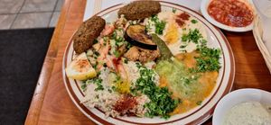 Veggie Combo Platter *vegan at Old Jerusalem in San Francisco