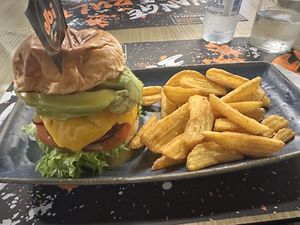 The green burger  at Albi in Nerja