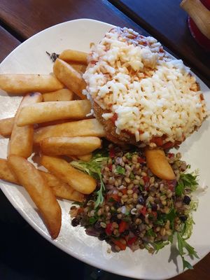 Vegan parma #Veganuary at Urban Alley Brewery in Docklands