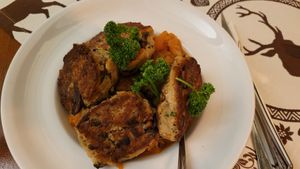 Pilz-Pfannenknödel at Ratskeller Oldenburg in Oldenburg