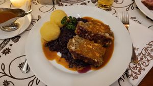 Linsen-Nussbraten #Veganuary at Ratskeller Oldenburg in Oldenburg