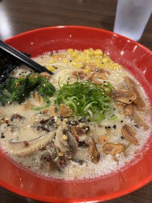 Mmmm the creamy vegan ramen option!   at Noods Ramen Bar in Honolulu